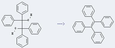 1,1,2,2-Tetraphenylethylene glycol can be used to get tetraphenylethene